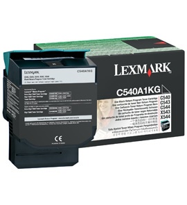 Tóner Lexmark Programa Retorno C540A1KG Negro, 1000 Páginas