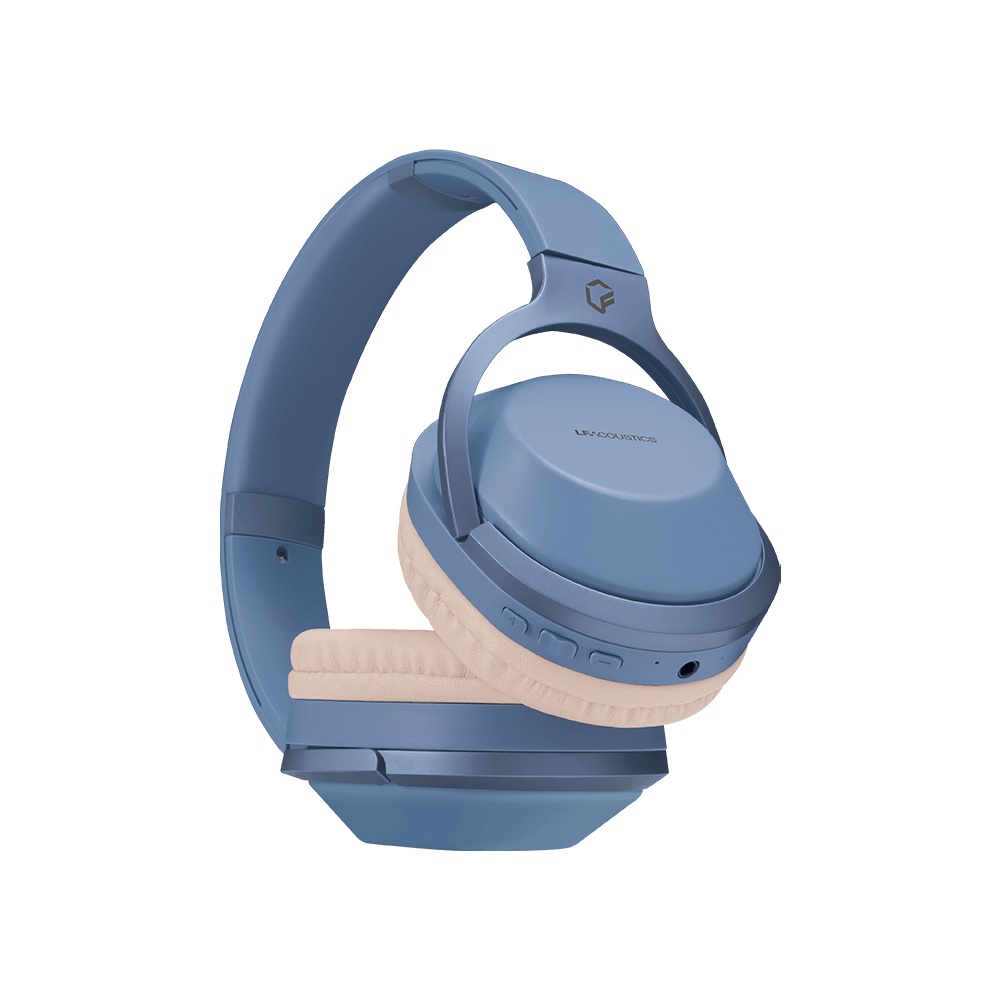 LFAcoustics Audífonos Aura, Bluetooth, Inalámbrico, 3.5mm, Azul/Blanco