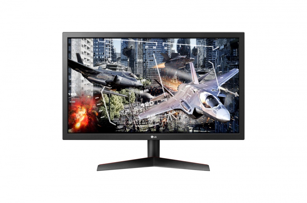 Monitor Gamer LG 24GL600F LED 23.6", 1920x1080 Full HD, FreeSync, 144Hz, HDMI/DisplayPort, Negro/Rojo 