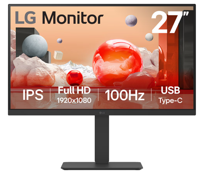 Monitor LG 27BA750-B.AWM LED 27", 1920x1080 Full HD, 100Hz, HDMI/DisplayPort, Bocinas Integradas, Negro