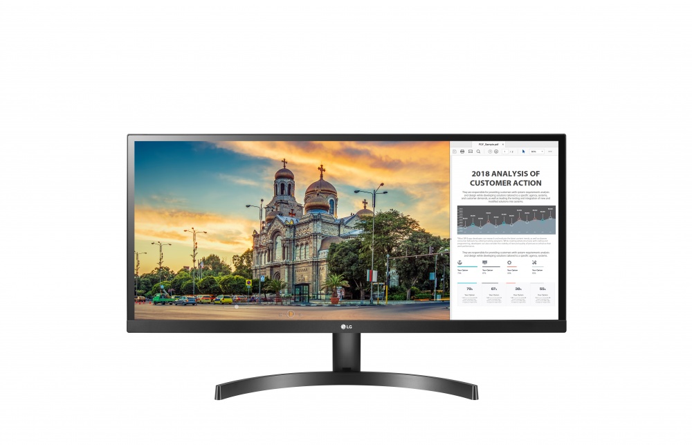Monitor LG AH-IPS 29", Full HD, Ultra Wide, FreeSync, 75Hz, HDMI, Negro 