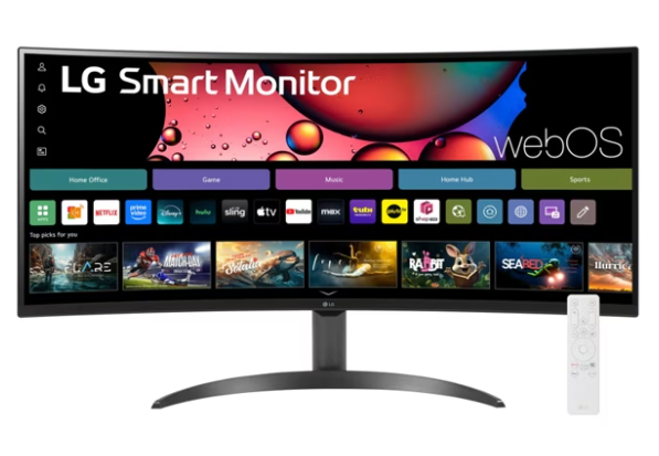 Monitor Gamer Curvo LG 34SR60QC-B LCD 34", 3440x1440 Ultra Wide Quad HD, G-Sync/FreeSync, 100Hz, HDMI, Negro