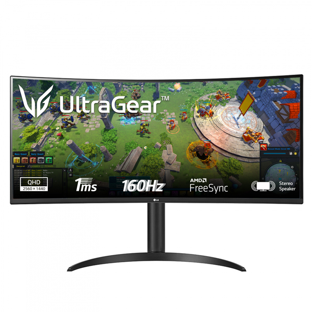 Monitor Gamer Curvo LG 34WP65C-B 34", Quad HD, Ultra Wide, FreeSync, 160Hz, 	HDMI, Bocinas Integradas (2x 7W), Negro
