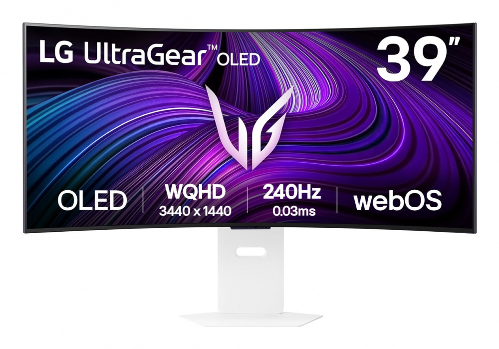 Monitor Gamer Curvo LG Ultragear Gaming OLED 39", 3440x1440 Ultra Wide Quad HD, G-Sync/FreeSync, 240Hz, HDMI/DisplayPort, Bocinas Integradas, Blanco