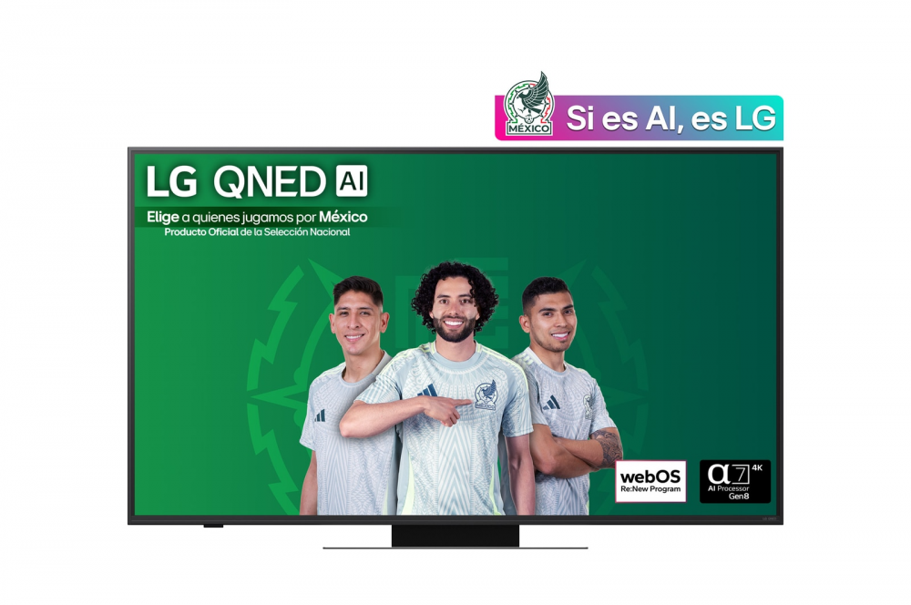 LG Smart TV QNED AI QNED83 55", 4K Ultra HD, Negro