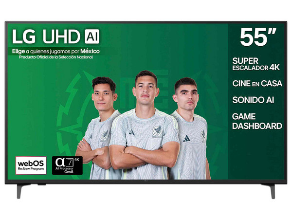 LG Smart TV LED 55UA8000 55", 4K Ultra HD, Negro