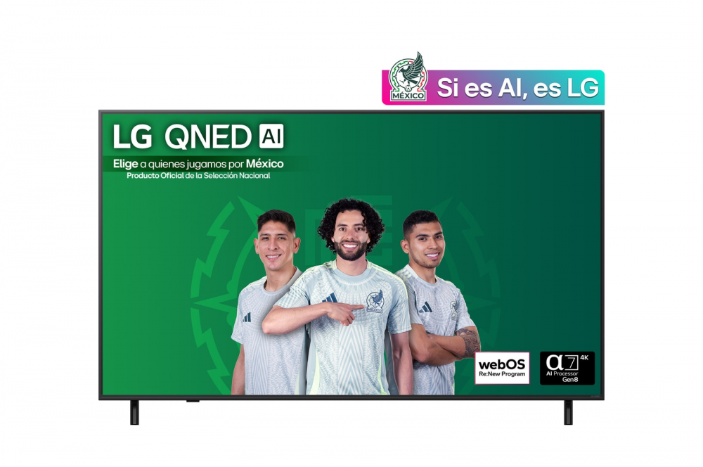LG Smart TV QNED QNED82 65", 4K Ultra HD, Negro