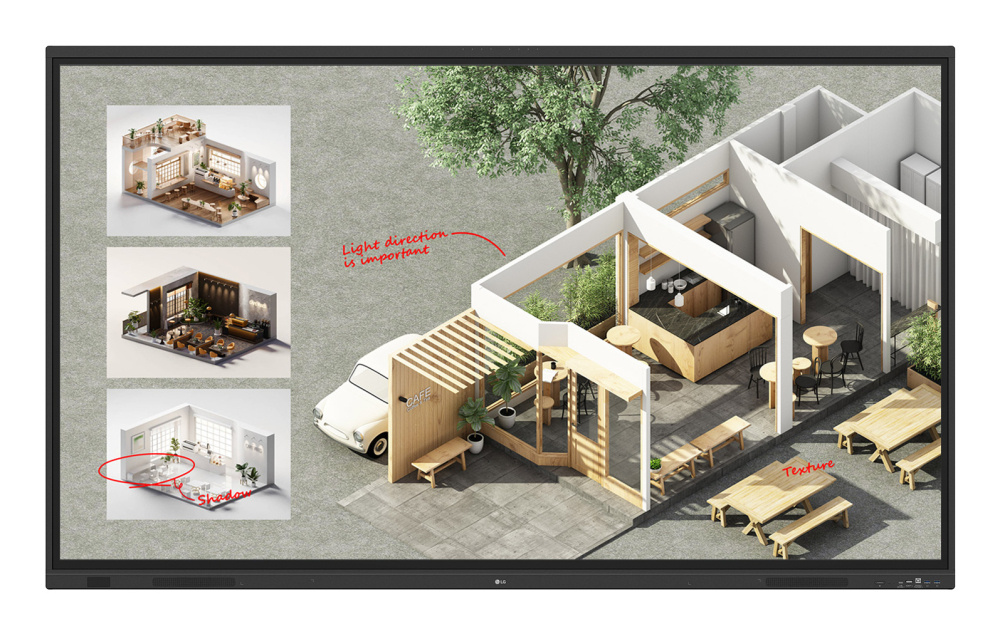 LG 86TR3DQ Pantalla Interactiva 86", 3840x2160 4K Ultra HD, WiFi