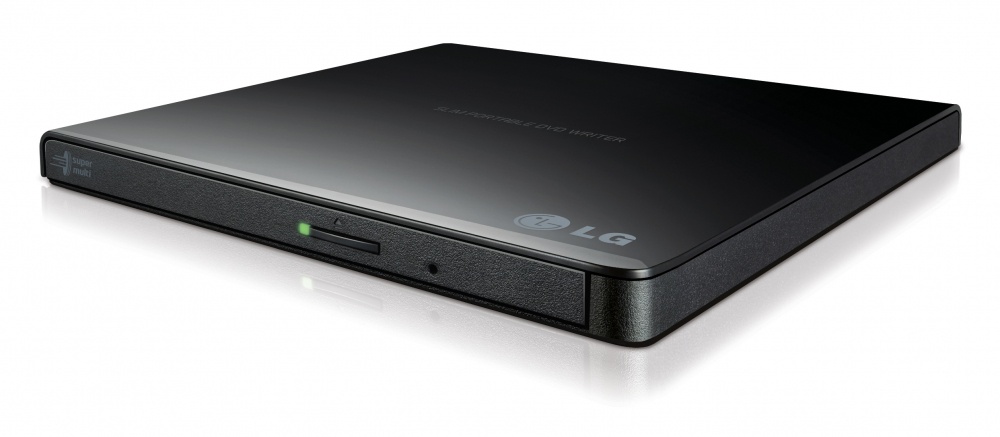 LG GP65NB60 Quemador de DVD Portátil, DVD-R 8x, CD 24x, USB 2.0, Externo, Negro