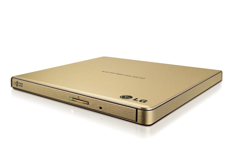 LG GP65NG60 Quemador de DVD Portátil, DVD-R 8x, CD 24x, USB 2.0, Oro