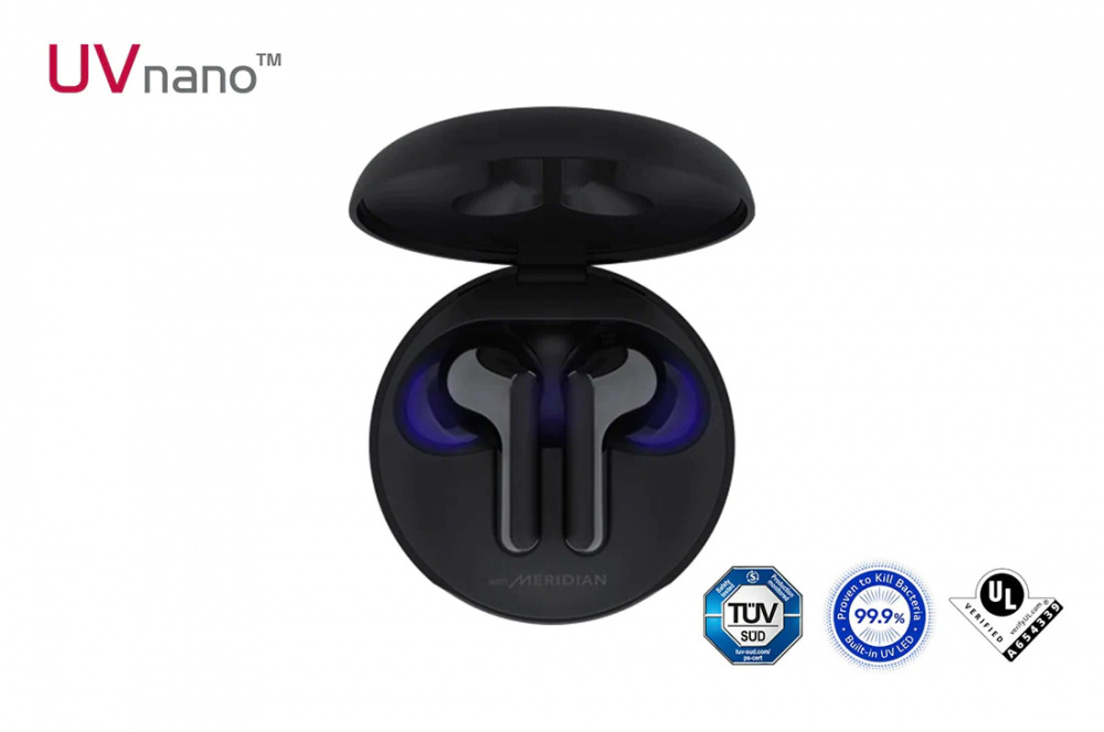 LG Audífonos Intrauriculares con Micrófono TONE Free FN6, Inalámbrico, Bluetooth 5.0, USB-C, Negro