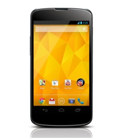 LG Nexus 4 E960 4.7", 1280 x 768 Pixeles, 3G, Android 4.2, Negro