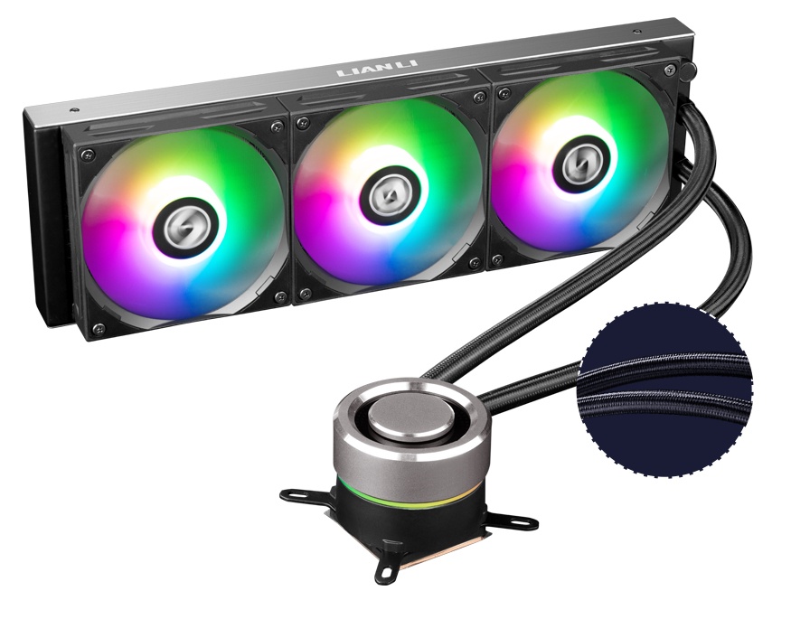 Lian Li Galahad AIO 360 Enfriamiento Líquido para CPU, 3x 120mm, 800 - 1900RPM, Negro