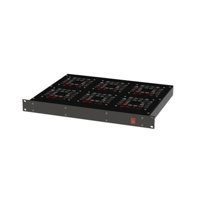 LinkedPRO Ventilador para Rack 19'' con 6 Abanicos, Negro