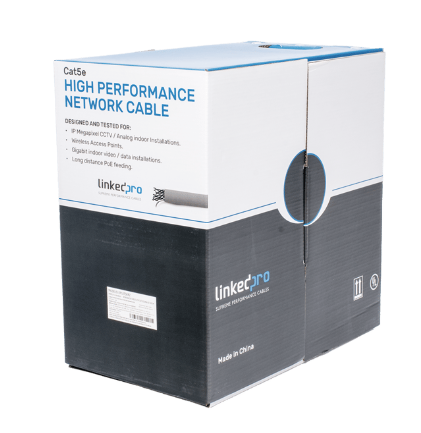 LinkedPRO Bobina de Cable Ethernet Cat5e, UTP, 305 Metros