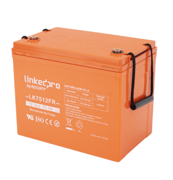 LinkedPRO Batería para Alarma LK7512FR, 12V, 75Ah