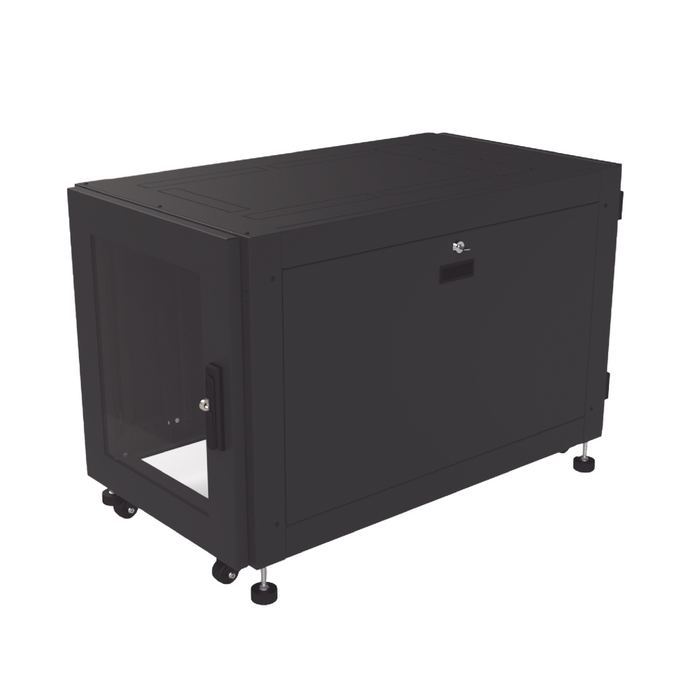 LINKEDPRO Gabinete para Piso, 12U, hasta 567Kg, Negro