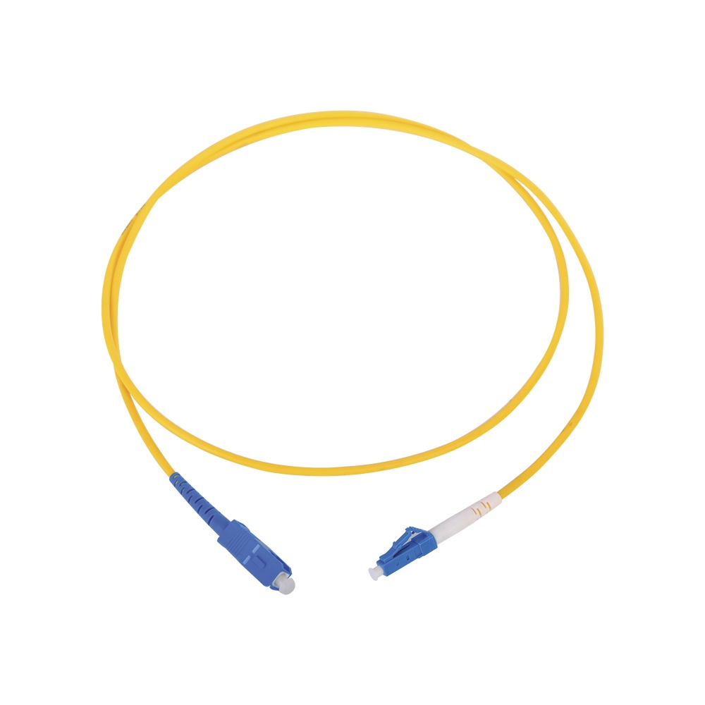 LinkedPRO Cable Fibra Óptica Monomodo LC Macho - SC Macho, 1 Metro, Amarillo