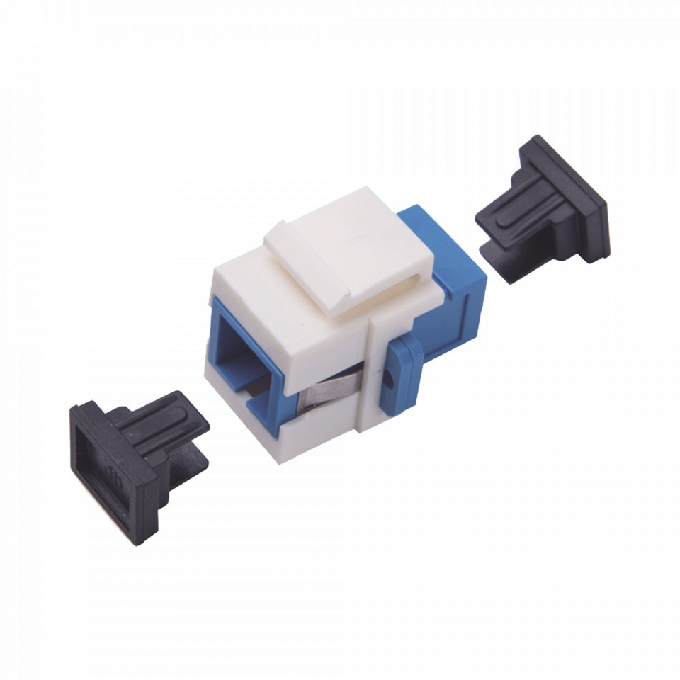 LinkedPRO Conector Fibra Óptica SC, Azul/Blanco