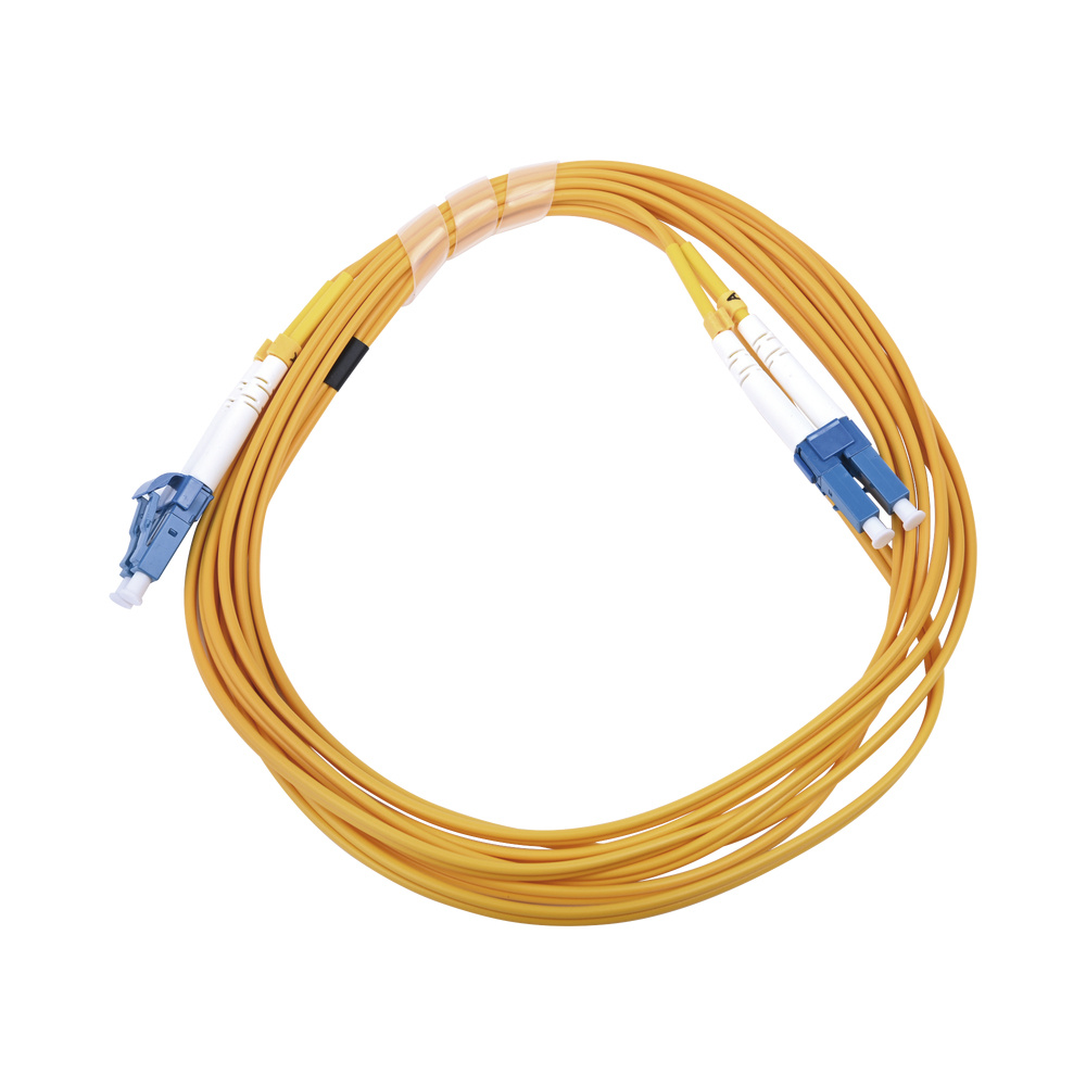 LinkedPRO Cable Fibra Óptica Jumper Dúplex LC/UPC Hembra - FLC/UPC Hembra 3 Metros, Amarillo