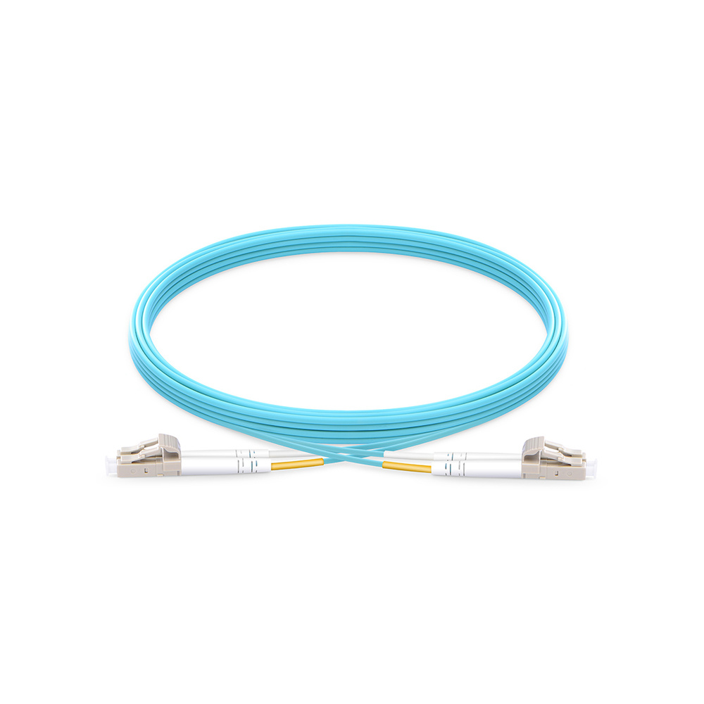 Linkedpro Cable Fibra Óptica Multimodo OM3 LC Macho - LC Macho, 1 Metro, Aqua