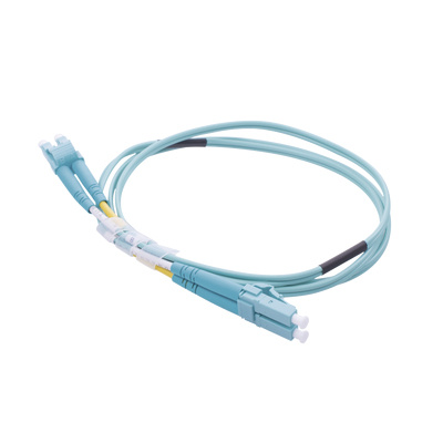 LinkedPRO Cable Fibra Óptica Multimodo OM4 LC Macho - LC Macho, 1 Metro, Aqua
