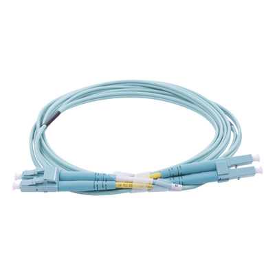 LinkedPRO Cable Fibra Óptica Multimodo OM4 LC Macho - LC Macho, 2 Metros, Aqua