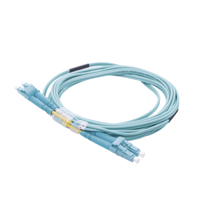 LinkedPRO Cable Fibra Óptica Multimodo OM4 LC Macho - LC Macho, 3 Metros, Aqua