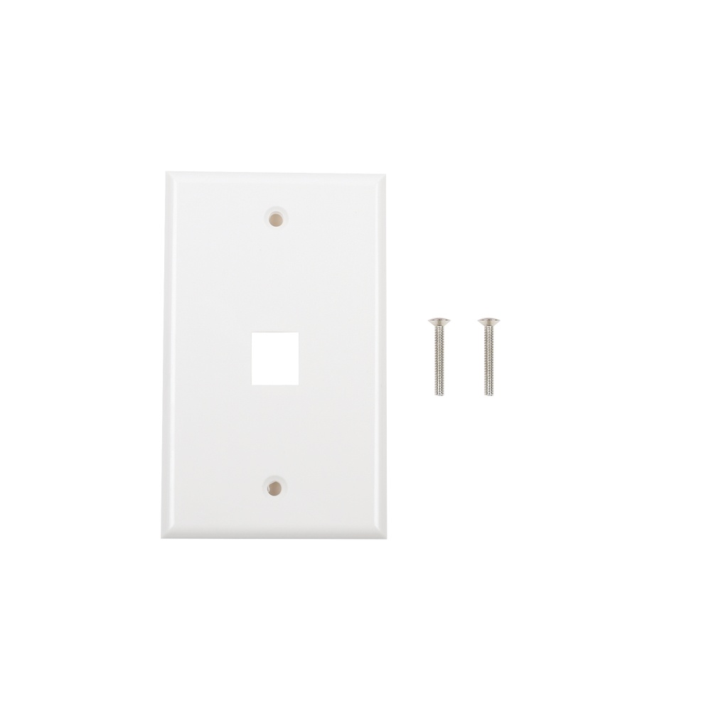 LinkedPRO Placa de Pared RJ-45, 1 Puerto, Blanco