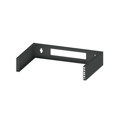 LinkedPRO Rack Abierto Liviano para Montaje en Pared, 2U, Negro