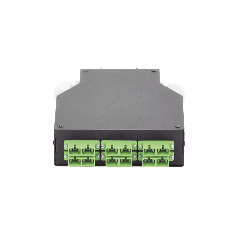 LinkedPRO Distribuidor de Fibra óptica, 6 Acopladores SC/APC Duplex, Monomodo, con Charola de Empalme