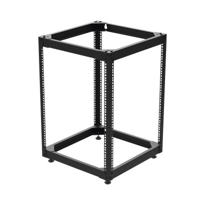 LinkedPRO Rack Abierto de 4 Postes, 14U, Negro