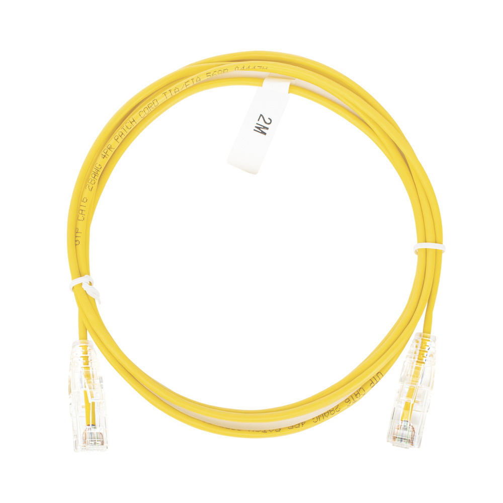 LinkedPRO Cable Patch Cat6 UTP RJ-45 Macho - RJ-45 Macho, 2 Metros, Amarillo