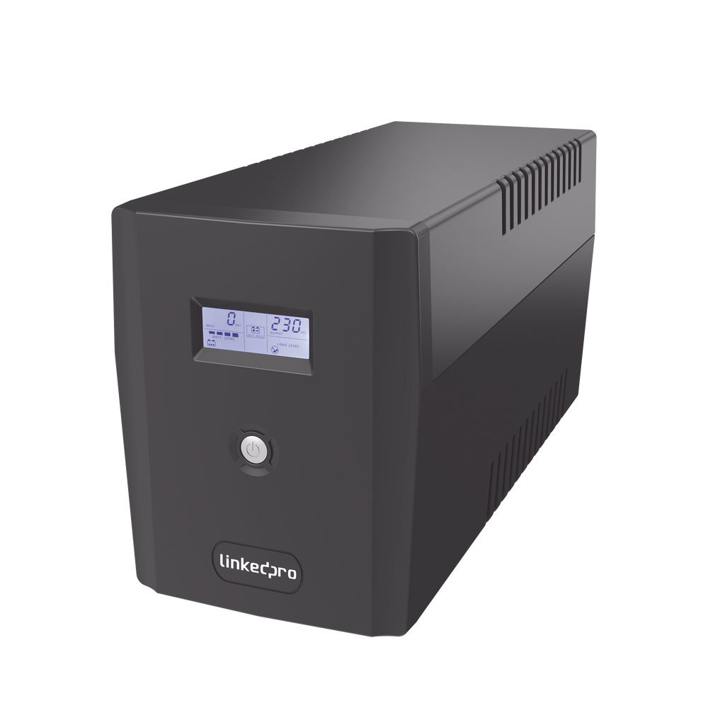 No Break Linkedpro LP1500LCD Línea Interactiva, 900W, 1500VA, Entrada 81V - 145V, Salida 120V, 6 Contactos