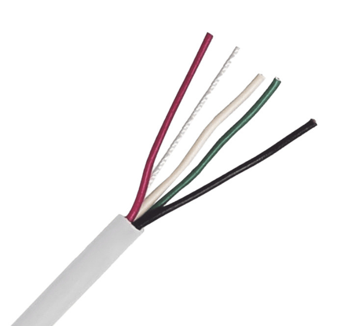 LinkedPRO Bobina de Cable para Alarma, 4 x 22 AWG, 305 Metros, Blanco