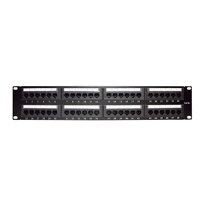 LinkedPRO Panel de Parcheo Cat5e, 48 Puertos RJ-45, 2U