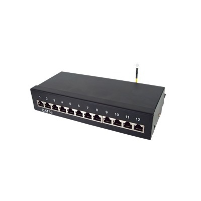 LinkedPRO Panel de Parcheo Cat5e, 12 Puertos RJ-45, 1U