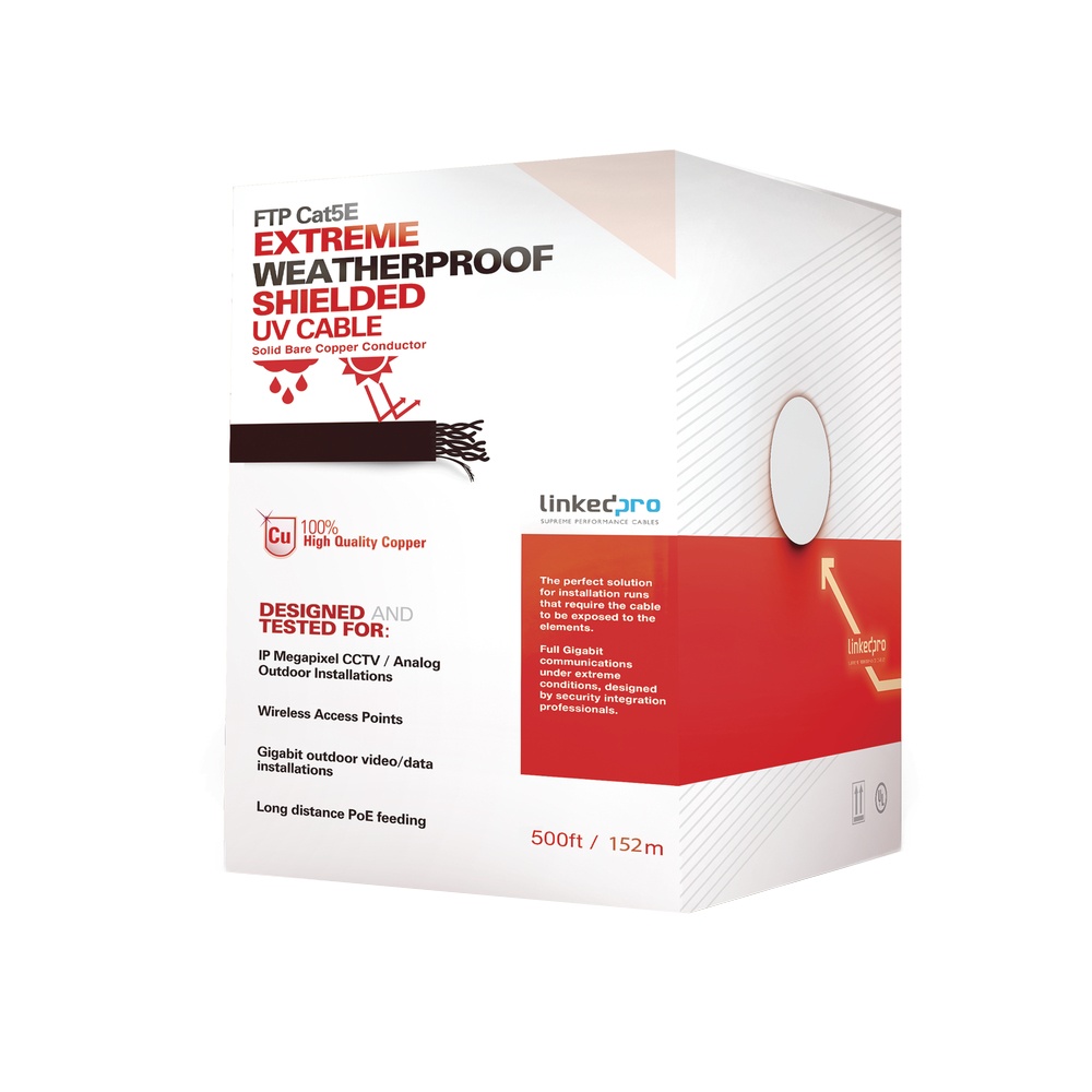 LinkedPRO Bobina de Cable Ethernet Cat5e, F/UTP, 152 Metros