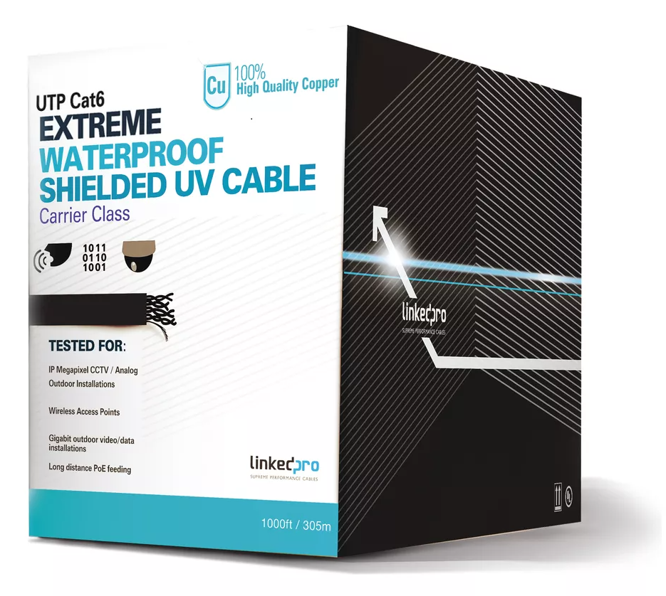 LinkedPRO Bobina de Cable Ethernet Cat6, UTP, 305 Metros