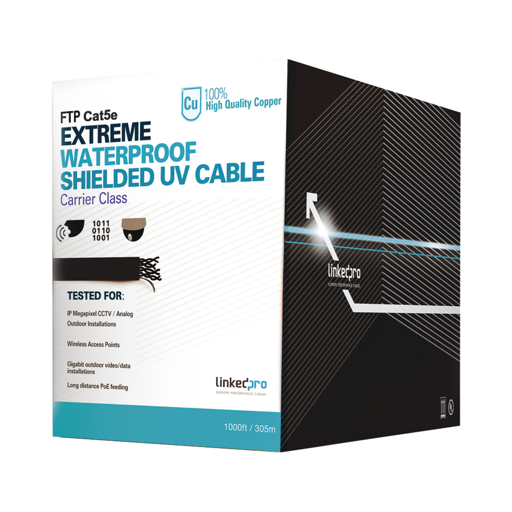 LinkedPRO Bobina de Cable Ethernet Cat5e, UTP, 305 Metros
