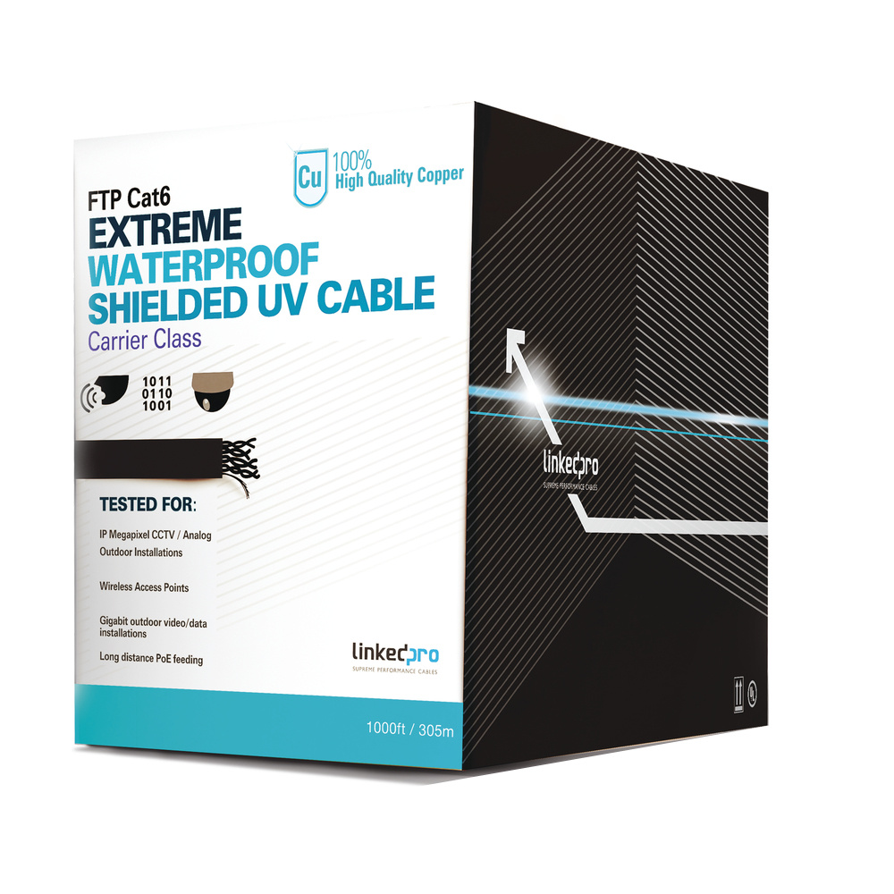 LinkedPRO Bobina de Cable Ethernet Cat5e, UTP, 305 Metros