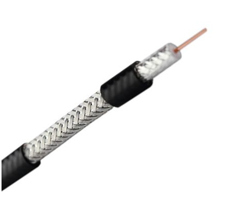 LinkedPRO Bobina de Cable Coaxial RG-6, 18 AWG, 305 Metros, Negro