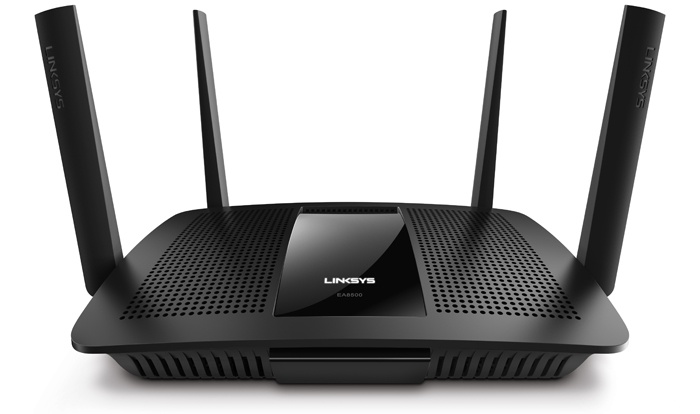 Router Linksys Ethernet Smart WiFi EA8500 Max-Stream AC2600 MU-MIMO, Inalámbrico, 4x RJ-45, 2.4-5GHz, con 2 Antenas Externas ― ¡Optimizado para Gaming!