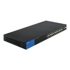 Switch Linksys Gigabit Ethernet LGS326P, 24 Puertos 10/100/1000 Mbps + 4 Puertos SFP, 52 Gbit/s, 8000 Entradas - Administrable