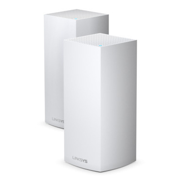 Linksys Router con Sistema de Red Wi-Fi en Malla Velop AX4200, 3 x RJ-45, 8400 Mbit/s WLAN, Triple Banda 2.4/5/5 GHz, Wi-Fi 6, 2 Antenas Internas, 2 Piezas