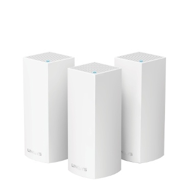 Router Linksys con Sistema de Red Wi-Fi en Malla Tri-Banda Velop 3x AC2200, 867 Mbit/s, 2.4/5GHz, 2x RJ-45 - Kit de 3 Piezas