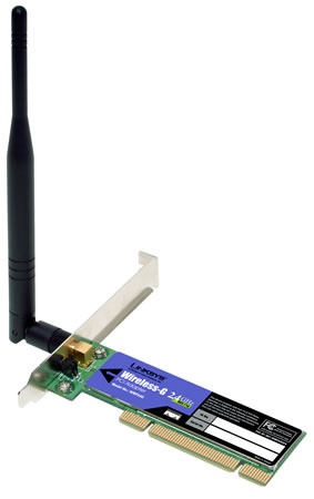 Linksys Tarjeta PCI WMP54G-LA, Inalámbrico, 54 Mbit/s, 2.4GHz, 1 Antena de 5dBi