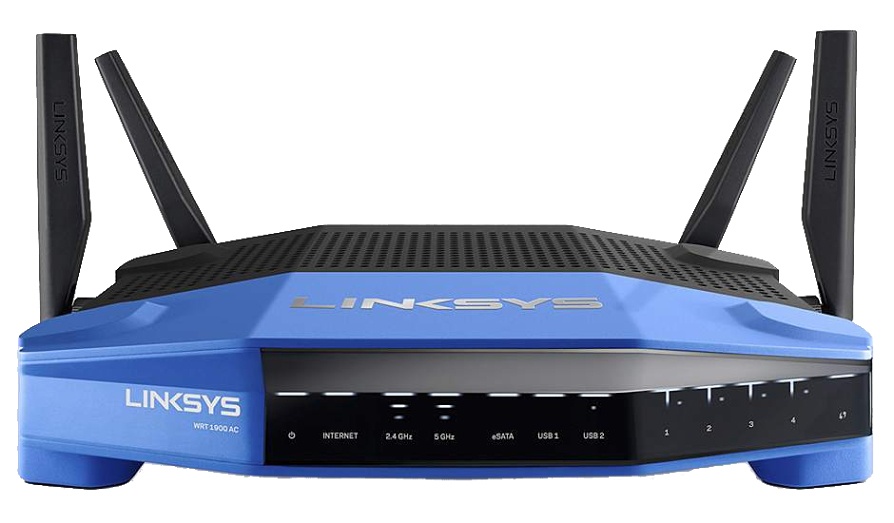 Router Linksys Gigabit Ethernet Doble Banda WRT1900AC, Inalámbrico, 4x RJ-45, 2.4/5 GHz