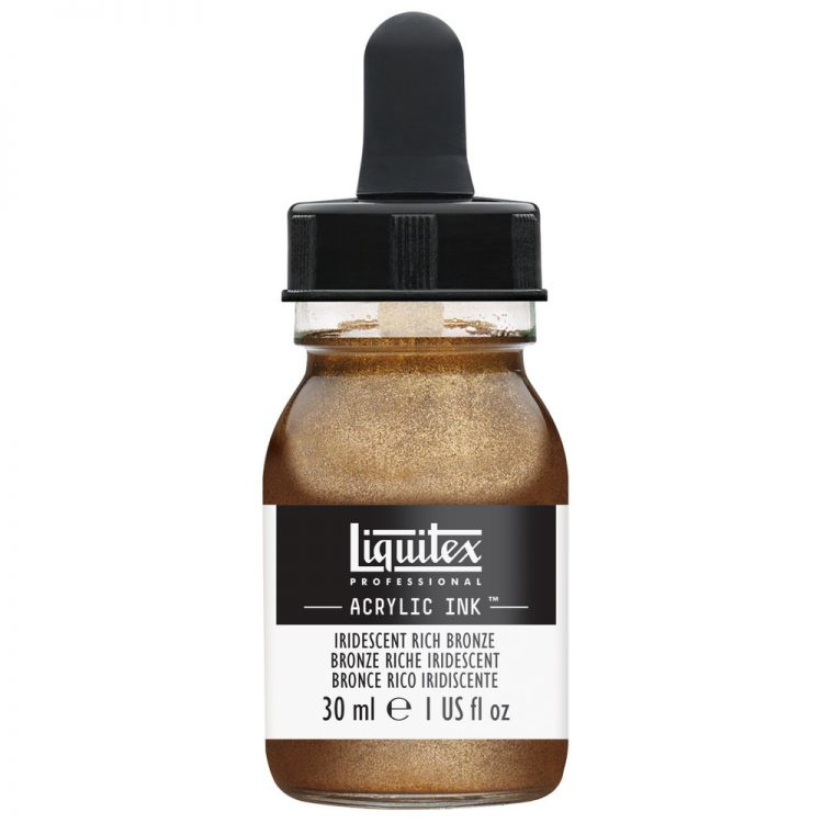 Liquitex Tinta Acrílica para Dibujo, 30ml, Bronce Rico Iridiscente No. 229