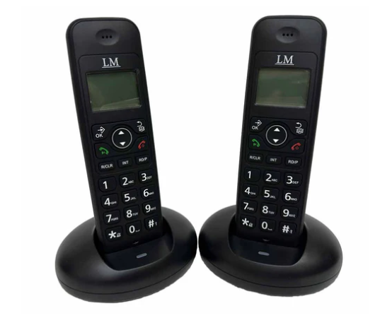 Lm Teléfono Inalámbrico LM-1702-1, 2 Auriculares
